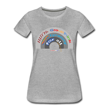 Load image into Gallery viewer, GROUPTHINK RAINBOW - Women’s Premium T-Shirt - heather gray