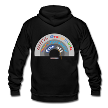 Load image into Gallery viewer, GROUPTHINK RAINBOW - Unisex Fleece Zip Hoodie - black
