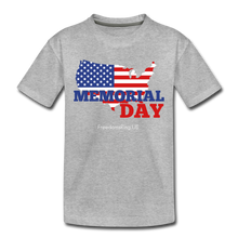 Load image into Gallery viewer, MEMORIAL DAY US FLAG - Toddler Premium T-Shirt - heather gray