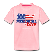 Load image into Gallery viewer, MEMORIAL DAY US FLAG - Toddler Premium T-Shirt - pink