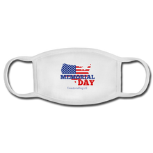Load image into Gallery viewer, MEMORIAL DAY US FLAG - Face Mask - white/white