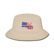 Load image into Gallery viewer, MEMORIAL DAY US FLAG - Bucket Hat - cream