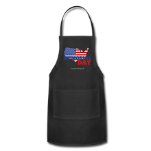 Load image into Gallery viewer, MEMORIAL DAY US FLAG - Adjustable Apron - black