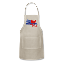 Load image into Gallery viewer, MEMORIAL DAY US FLAG - Adjustable Apron - natural