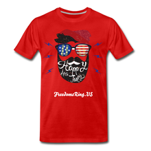 Load image into Gallery viewer, HAPPY 4TH BEARDY! - Men's Premium T-Shirt - red