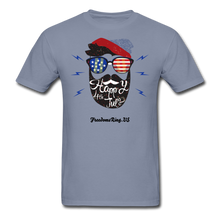 Load image into Gallery viewer, HAPPY 4TH BEARDY! - Unisex ComfortWash Garment Dyed T-Shirt - blue
