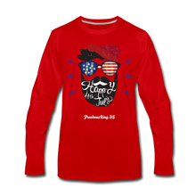 Load image into Gallery viewer, HAPPY 4TH BEARDSICLE! - Men's Premium Long Sleeve T-Shirt - red