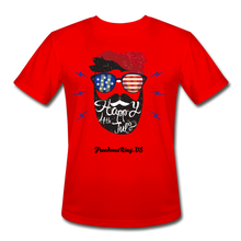 Load image into Gallery viewer, HAPPY 4TH BEARDSICLE! - Men’s Moisture Wicking Performance T-Shirt - red
