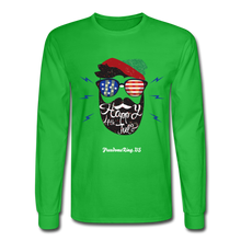 Load image into Gallery viewer, HAPPY 4TH BEARDSICLE! - Men's Long Sleeve T-Shirt - bright green