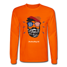 Load image into Gallery viewer, HAPPY 4TH BEARDSICLE! - Men's Long Sleeve T-Shirt - orange