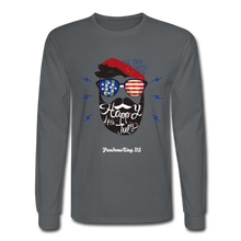 Load image into Gallery viewer, HAPPY 4TH BEARDSICLE! - Men's Long Sleeve T-Shirt - charcoal
