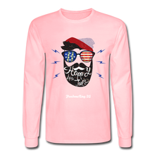 Load image into Gallery viewer, HAPPY 4TH BEARDSICLE! - Men's Long Sleeve T-Shirt - pink