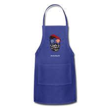 Load image into Gallery viewer, HAPPY 4TH BEARDSICLE! - Adjustable Apron - royal blue