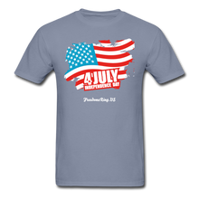 Load image into Gallery viewer, JULY 4TH FLAG - Unisex ComfortWash Garment Dyed T-Shirt - blue