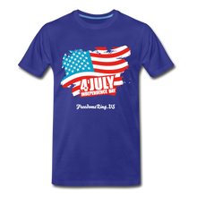 Load image into Gallery viewer, JULY 4TH FLAG - Men's Premium T-Shirt - royal blue