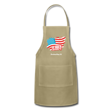 Load image into Gallery viewer, JULY 4TH FLAG - Adjustable Apron - khaki