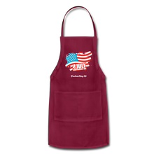 Load image into Gallery viewer, JULY 4TH FLAG - Adjustable Apron - burgundy