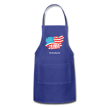 Load image into Gallery viewer, JULY 4TH FLAG - Adjustable Apron - royal blue