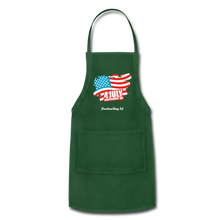 Load image into Gallery viewer, JULY 4TH FLAG - Adjustable Apron - forest green