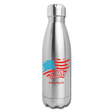 Load image into Gallery viewer, JULY 4TH FLAG - Insulated Stainless Steel Water Bottle - silver
