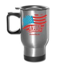 Load image into Gallery viewer, JULY 4TH FLAG - Travel Mug - silver