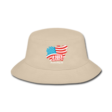 Load image into Gallery viewer, JULY 4TH FLAG - Bucket Hat - cream