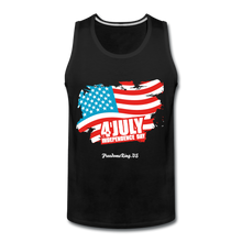 Load image into Gallery viewer, JULY 4TH FLAG - Men’s Premium Tank - black