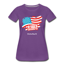 Load image into Gallery viewer, JULY 4TH FLAG - Women’s Premium T-Shirt - purple