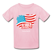 Load image into Gallery viewer, JULY 4TH FLAG - Gildan Ultra Cotton Youth T-Shirt - light pink