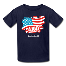Load image into Gallery viewer, JULY 4TH FLAG - Kids' T-Shirt - navy