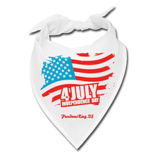 Load image into Gallery viewer, JULY 4TH FLAG - Bandana - white