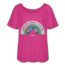 Load image into Gallery viewer, GROUPTHINK RAINBOW - Women’s Flowy T-Shirt - dark pink