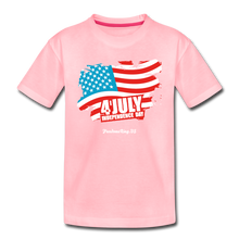Load image into Gallery viewer, JULY 4TH FLAG - Toddler Premium T-Shirt - pink