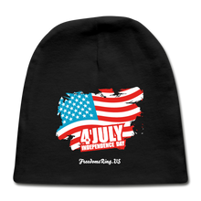 Load image into Gallery viewer, JULY 4TH FLAG - Baby Cap - black