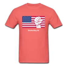 Load image into Gallery viewer, USA STRONG - Unisex ComfortWash Garment Dyed T-Shirt - coral