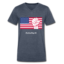 Load image into Gallery viewer, USA STRONG - Men's V-Neck T-Shirt - heather navy