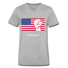 Load image into Gallery viewer, USA STRONG - Men's V-Neck T-Shirt - heather gray