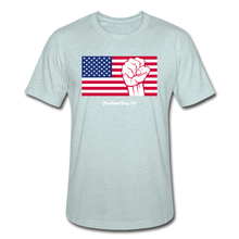Load image into Gallery viewer, USA STRONG - Unisex Heather Prism T-Shirt - heather prism ice blue