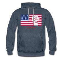 Load image into Gallery viewer, USA STRONG - Men’s Premium Hoodie - heather denim