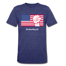 Load image into Gallery viewer, USA STRONG - Unisex Tri-Blend T-Shirt - heather indigo