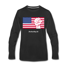 Load image into Gallery viewer, USA STRONG - Men's Premium Long Sleeve T-Shirt - black