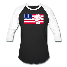 Load image into Gallery viewer, USA STRONG - Baseball T-Shirt - black/white