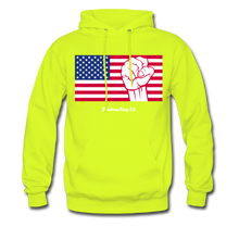 Load image into Gallery viewer, USA STRONG - Men's Hoodie - safety green