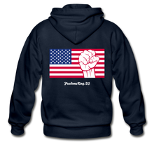 Load image into Gallery viewer, USA STRONG - Gildan Heavy Blend Adult Zip Hoodie - navy