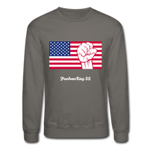 Load image into Gallery viewer, USA STRONG - Crewneck Sweatshirt - asphalt gray