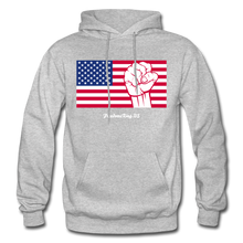 Load image into Gallery viewer, USA STRONG - Gildan Heavy Blend Adult Hoodie - heather gray