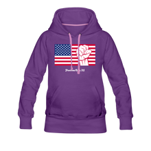 Load image into Gallery viewer, USA STRONG - Women’s Premium Hoodie - purple
