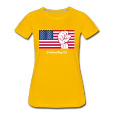 Load image into Gallery viewer, USA STRONG - Women’s Premium T-Shirt - sun yellow