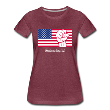 Load image into Gallery viewer, USA STRONG - Women’s Premium T-Shirt - heather burgundy