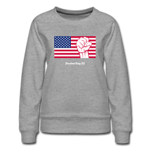 Load image into Gallery viewer, USA STRONG - Women’s Premium Sweatshirt - heather gray